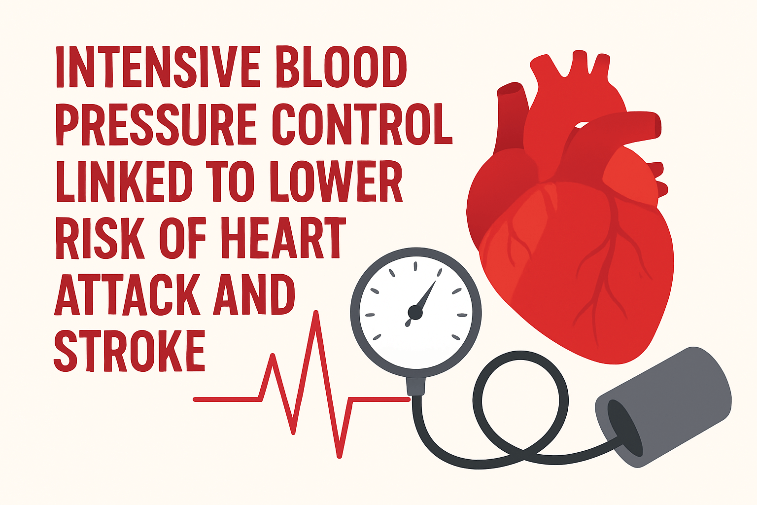 Intensive Blood Pressure Control Linked to Lower Risk of Heart Attack and Stroke
