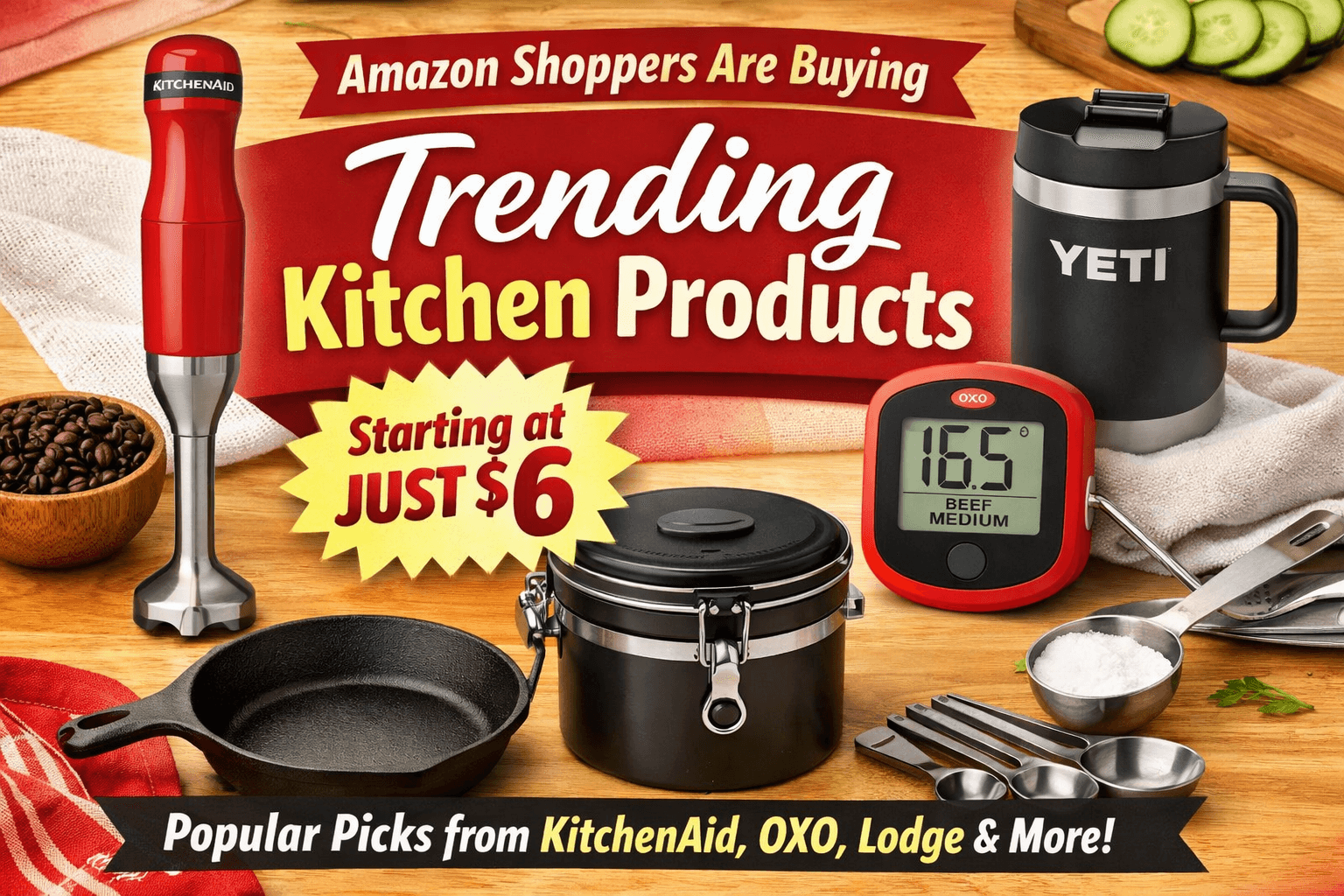 Amazon Shoppers Are Buying These Trending Kitchen Products Starting at Just $6